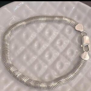 Vintage 925 Italy sterling silver ankle bracelet